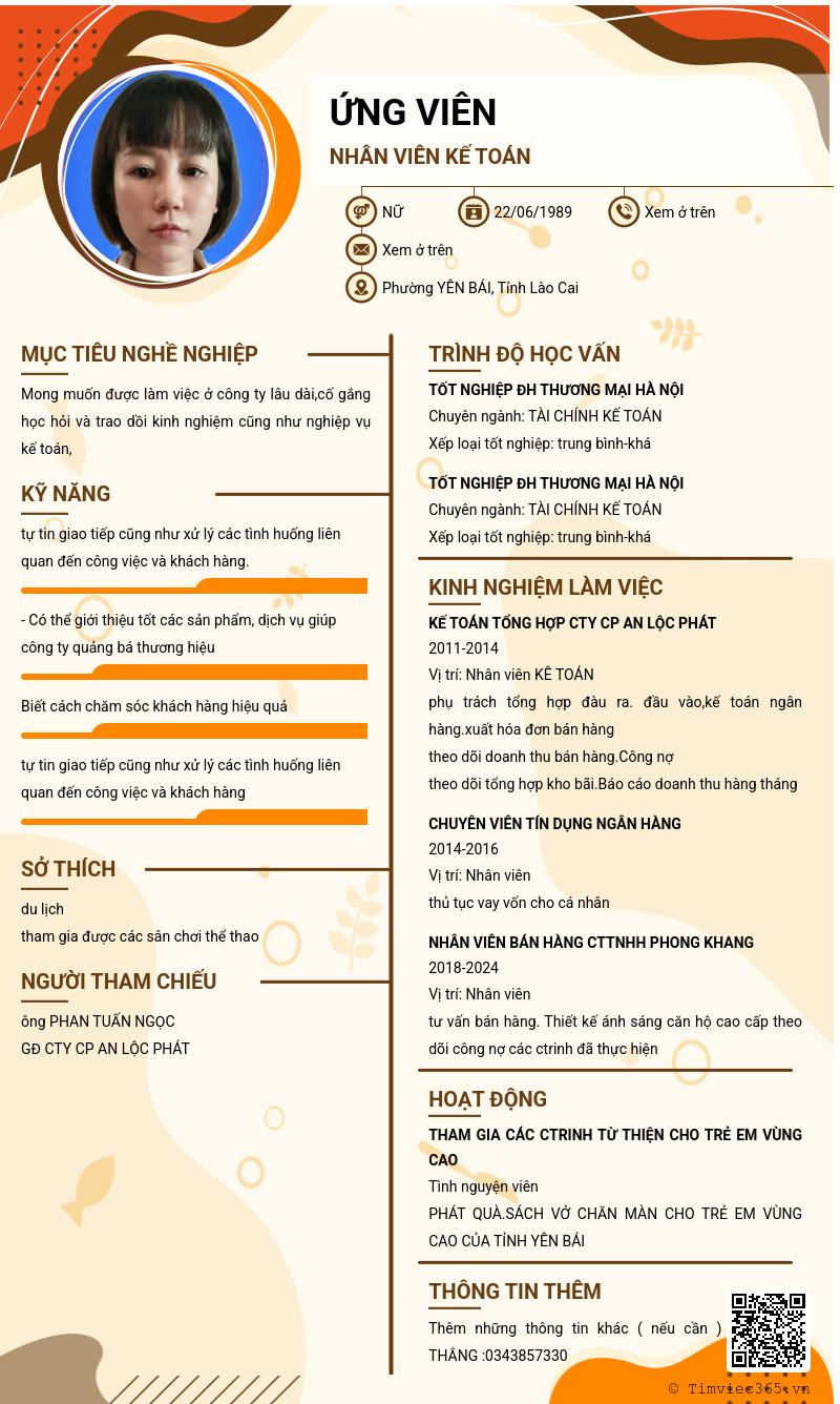 CV ứng viên
