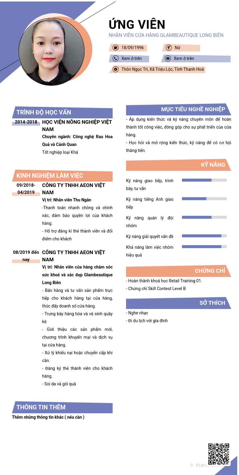 CV ứng viên