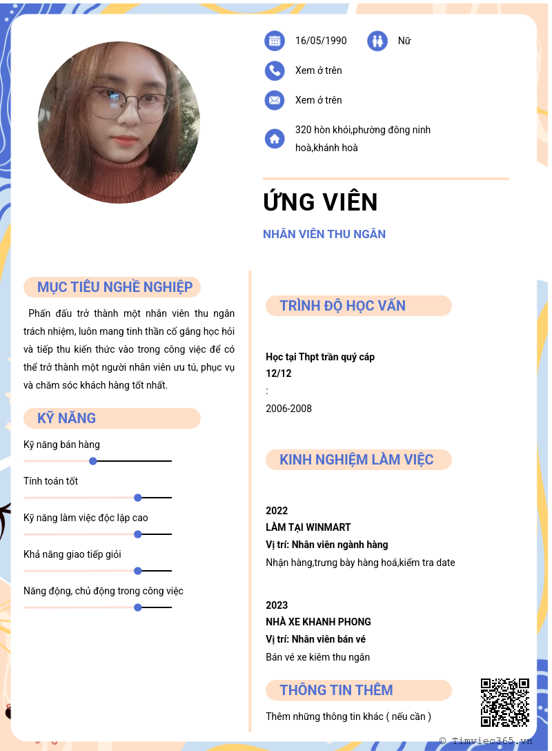 CV ứng viên