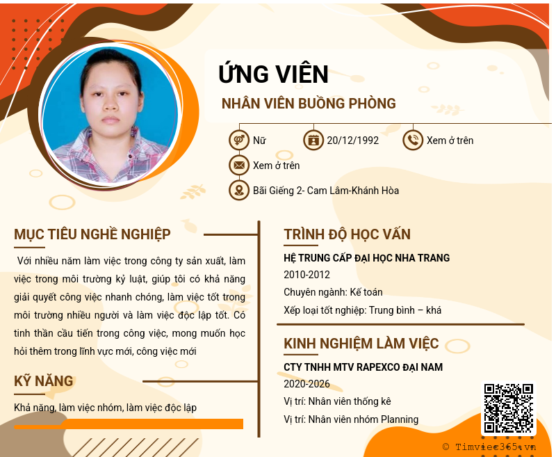 CV ứng viên
