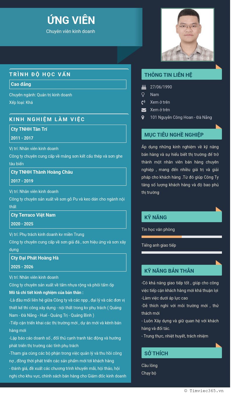 CV ứng viên