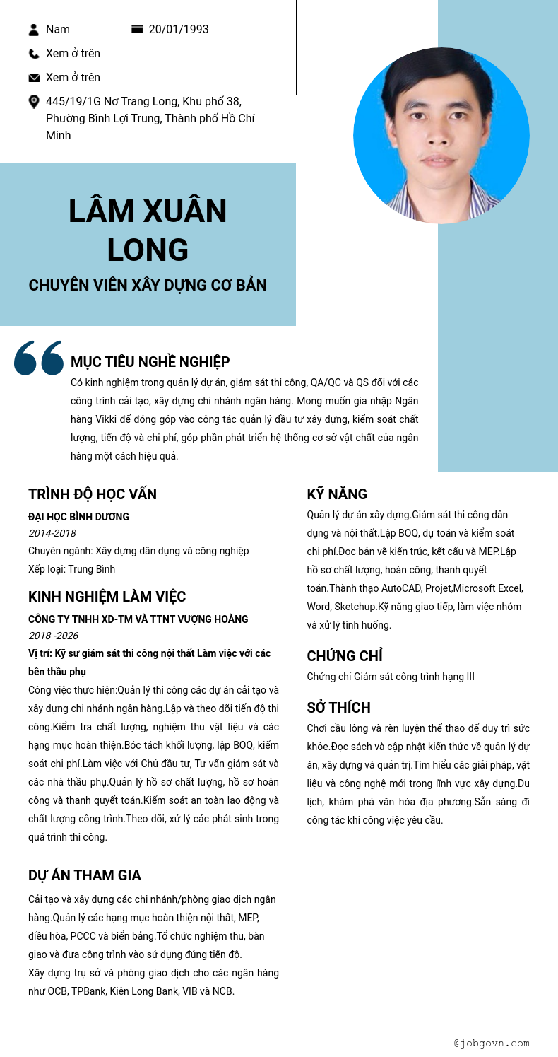 CV ứng viên