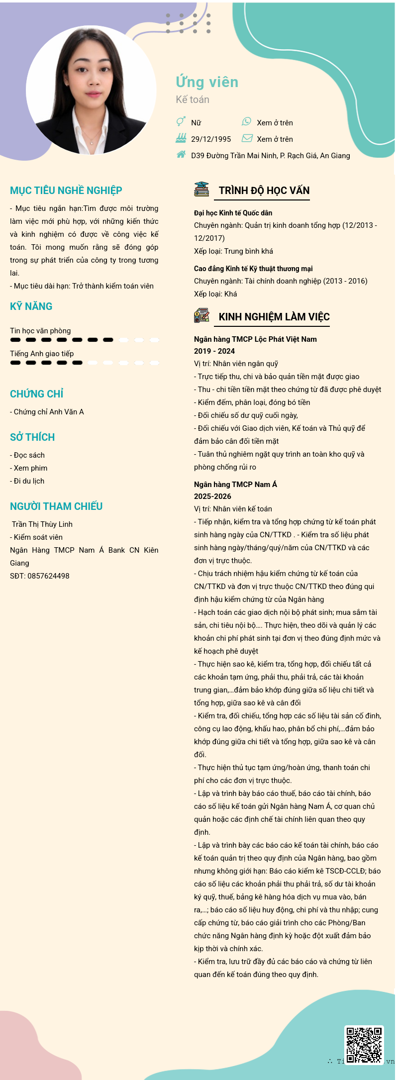 CV ứng viên