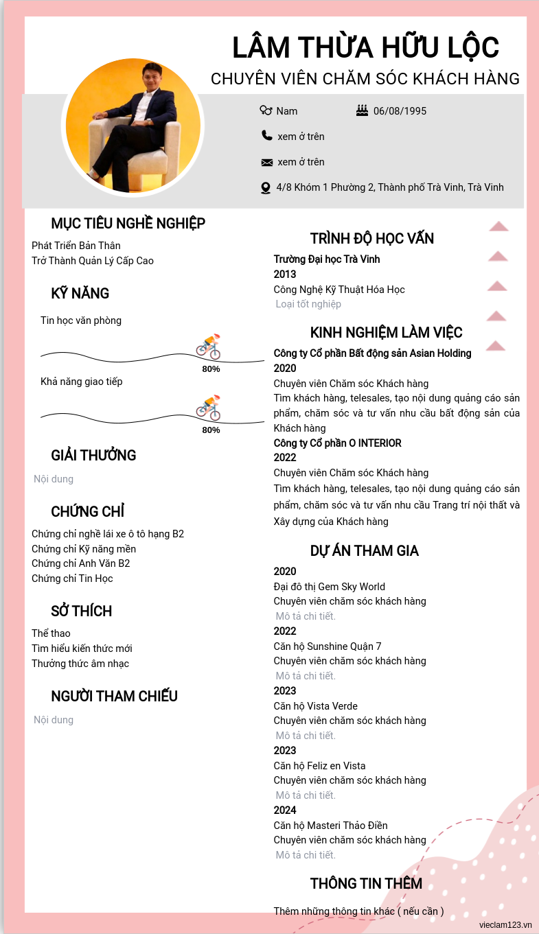 CV ứng viên