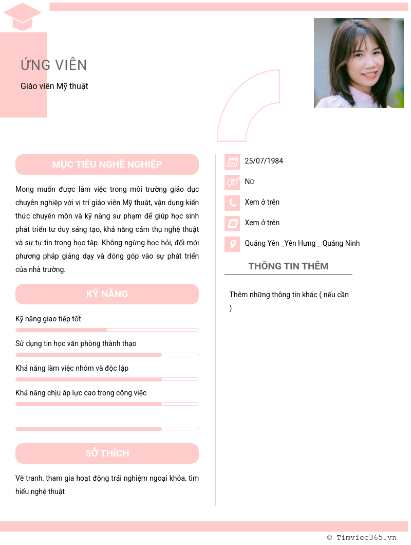 CV ứng viên