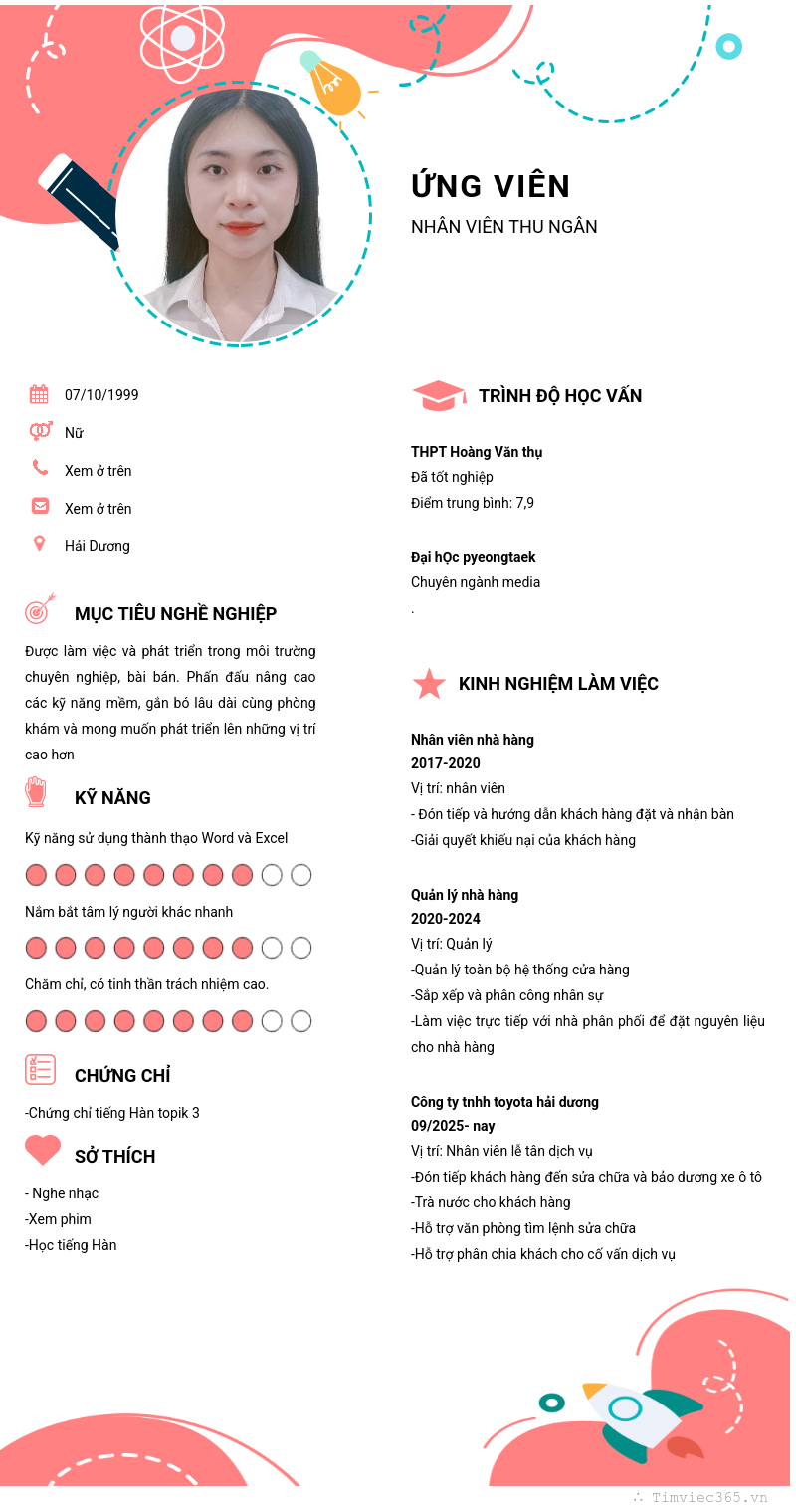 CV ứng viên