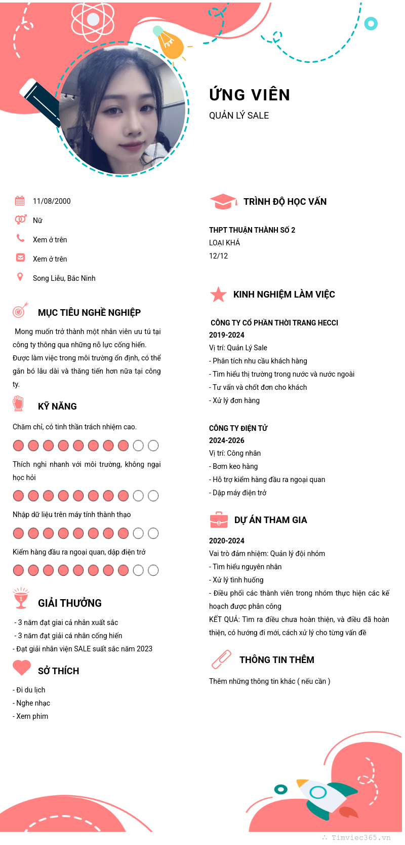 CV ứng viên