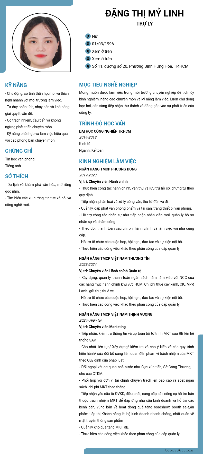 CV ứng viên