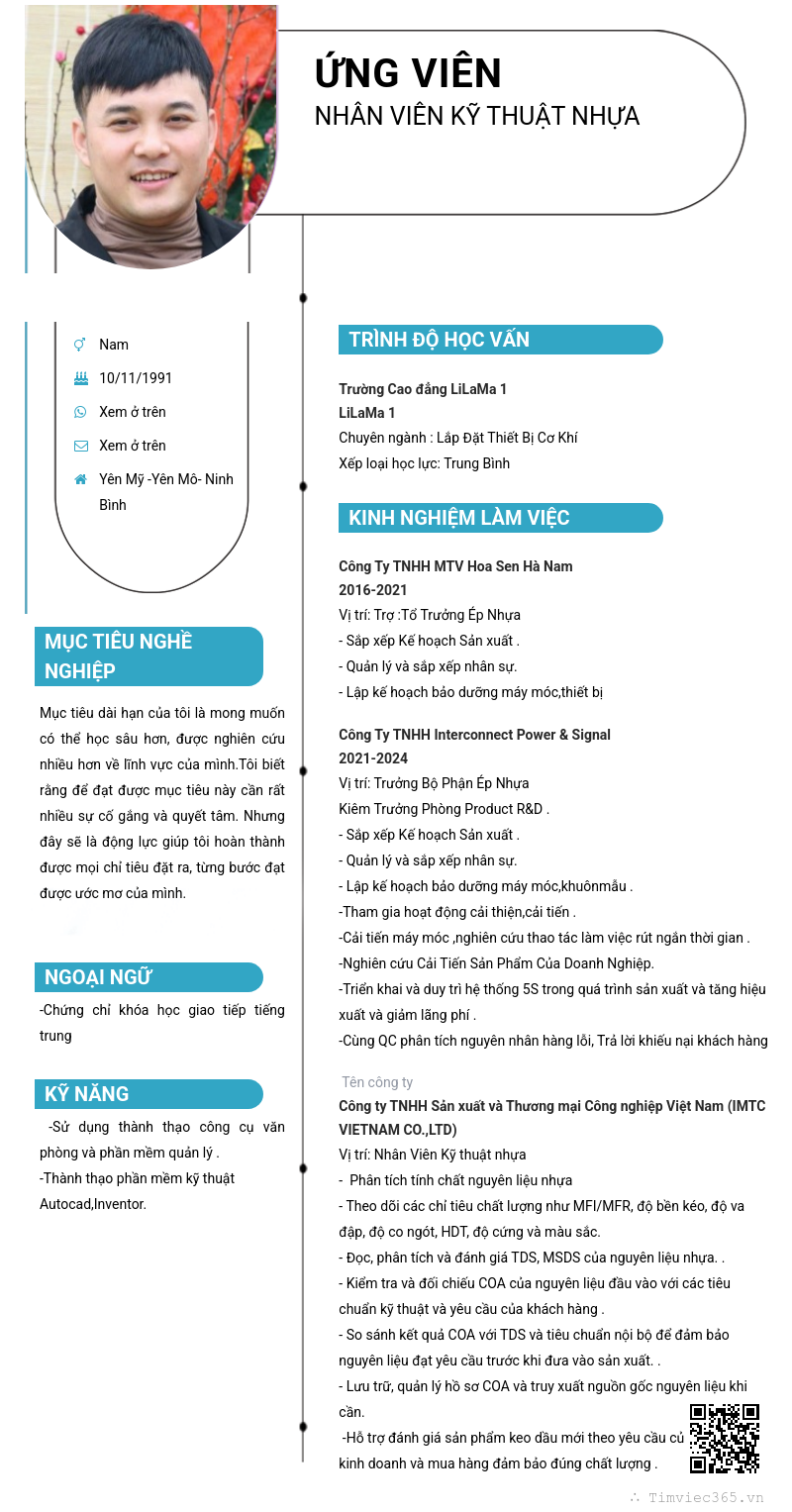 CV ứng viên