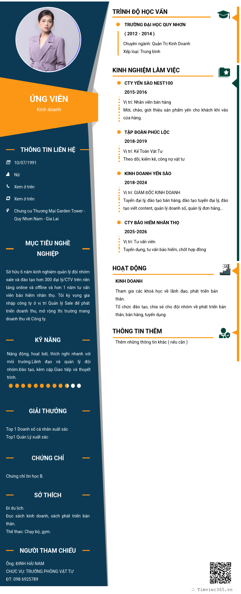 CV ứng viên