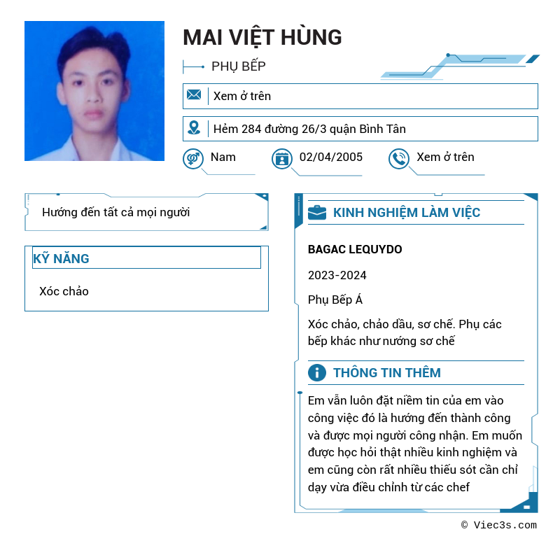 CV ứng viên