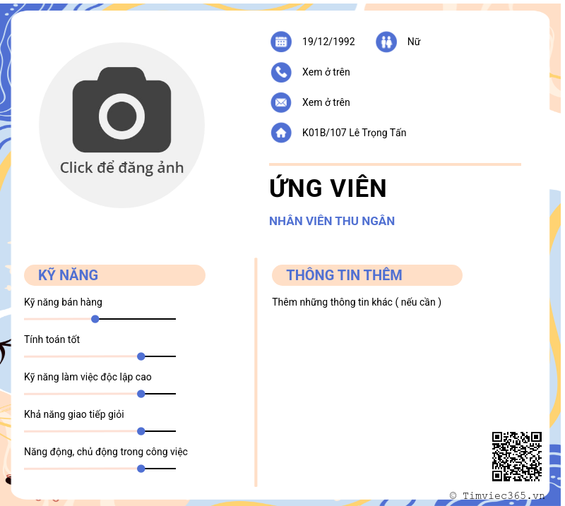 CV ứng viên