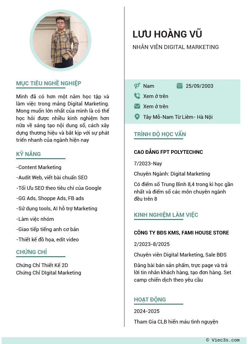 CV ứng viên