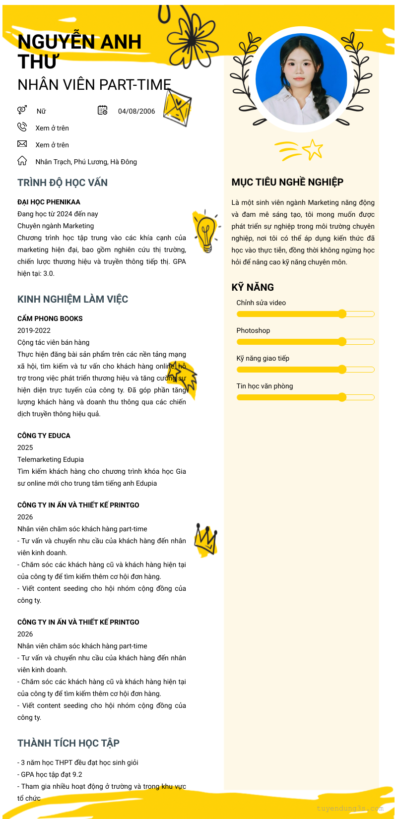CV ứng viên