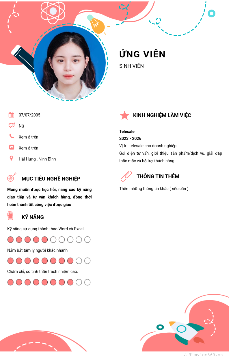 CV ứng viên
