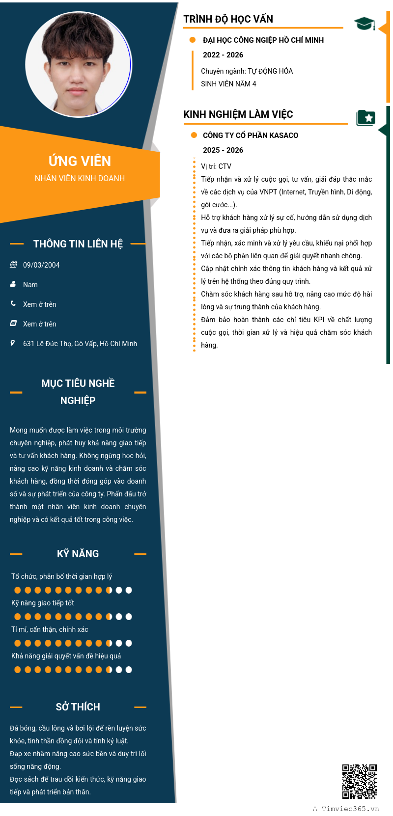 CV ứng viên