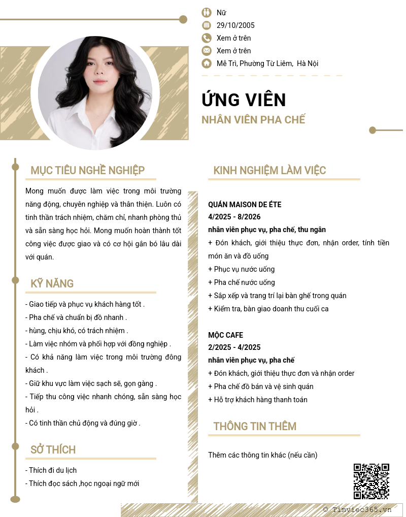 CV ứng viên