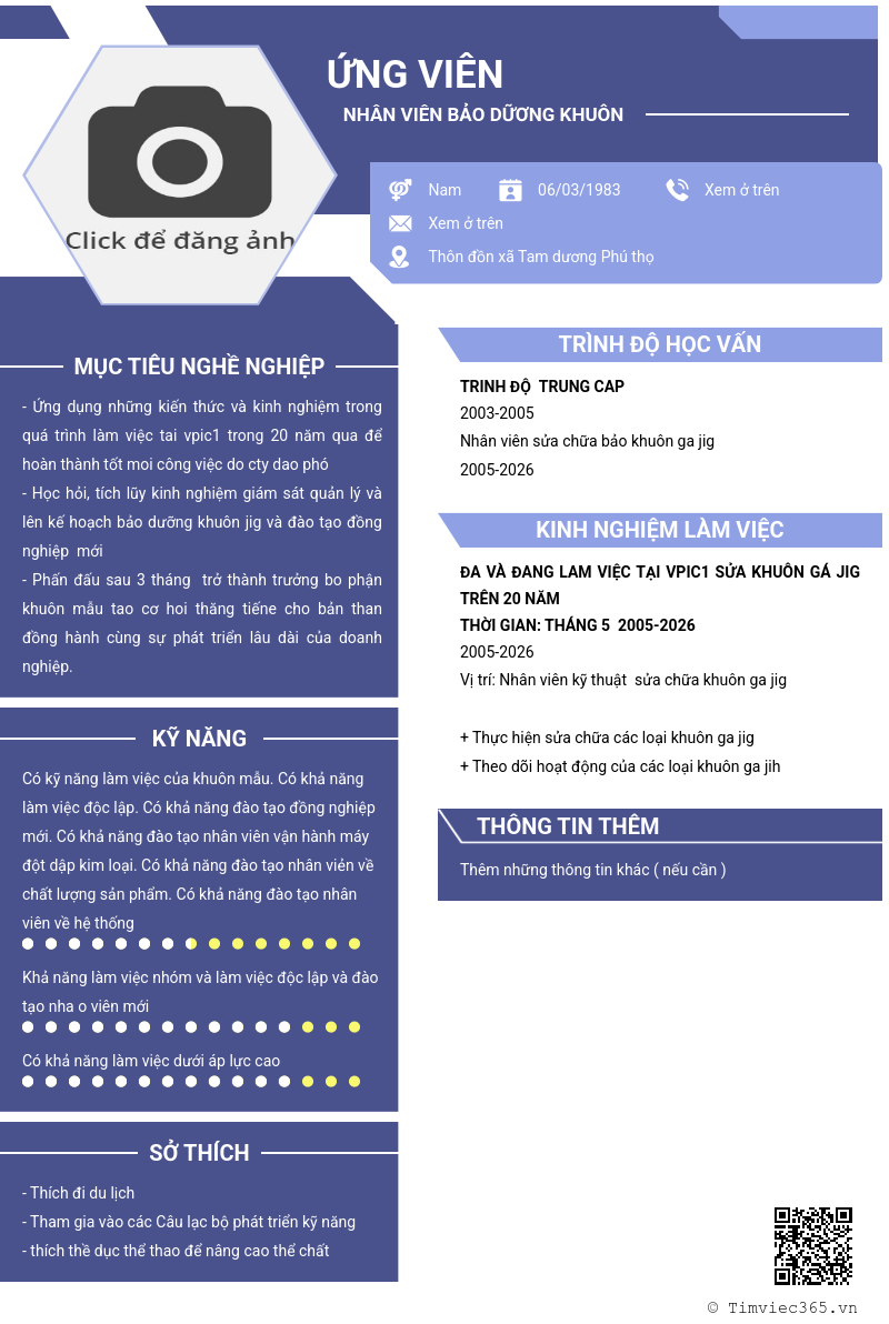 CV ứng viên