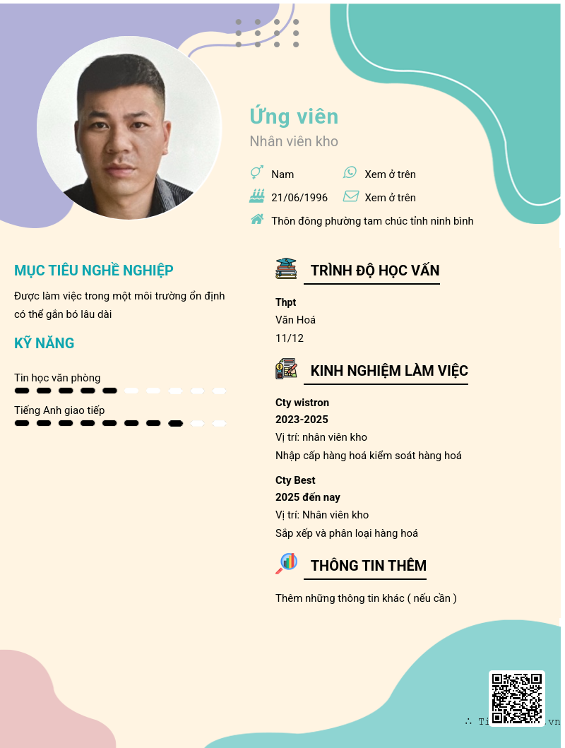 CV ứng viên