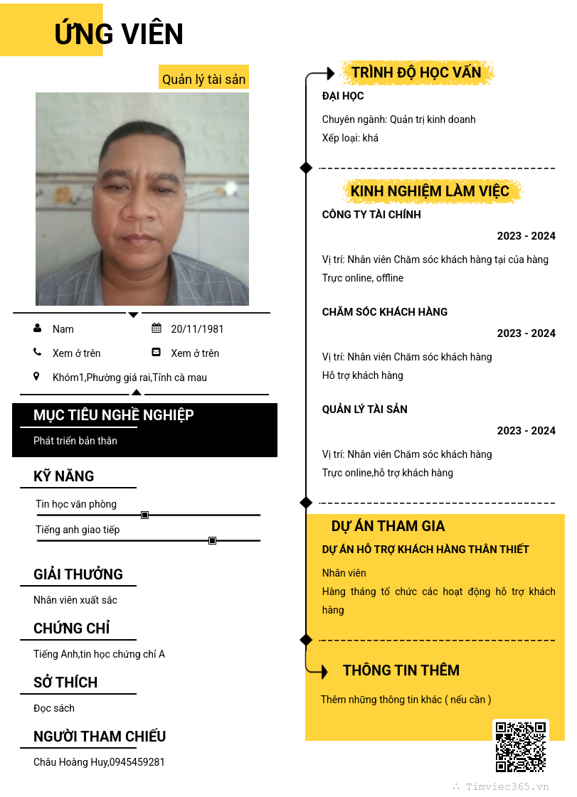 CV ứng viên