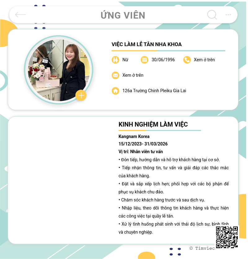 CV ứng viên