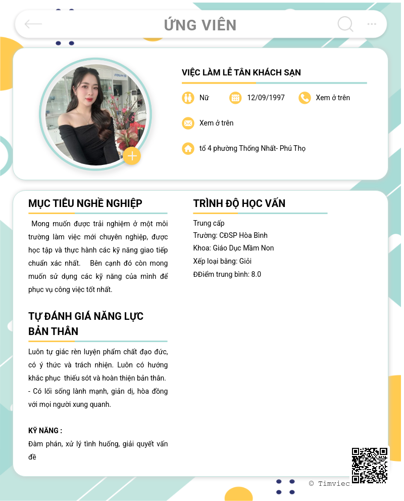 CV ứng viên