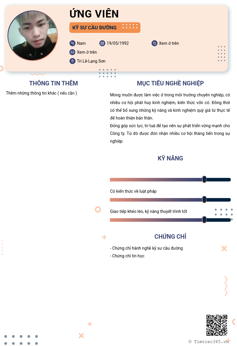 CV ứng viên