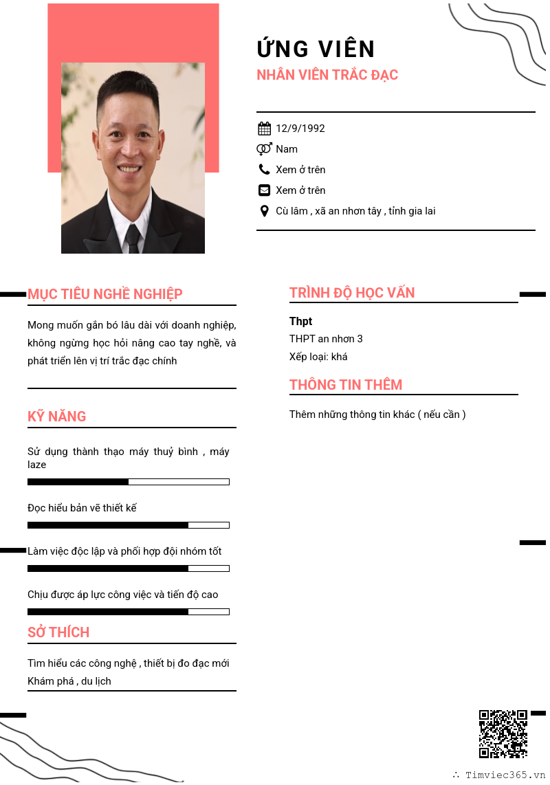 CV ứng viên