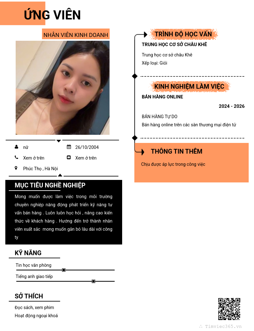 CV ứng viên
