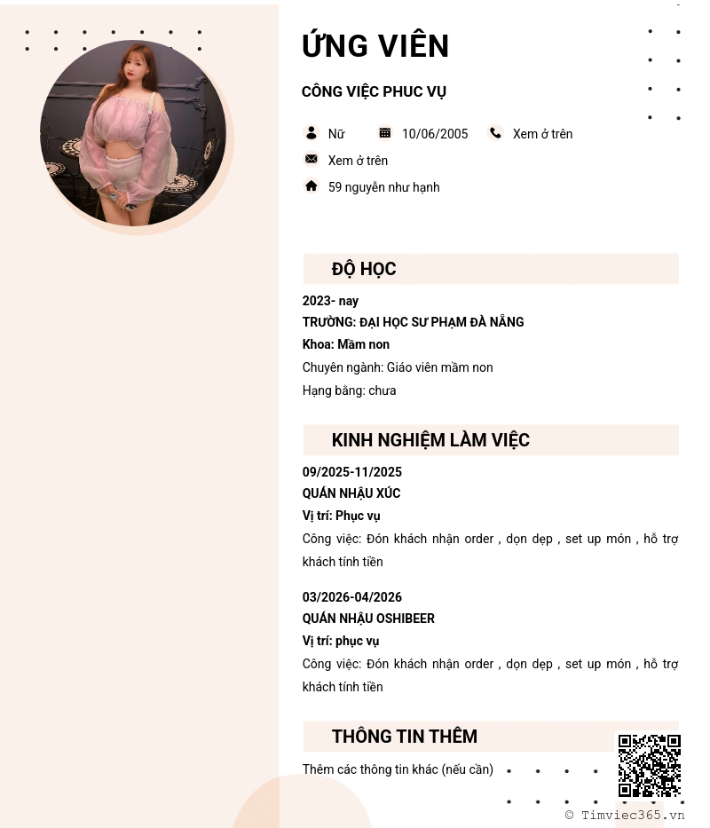 CV ứng viên