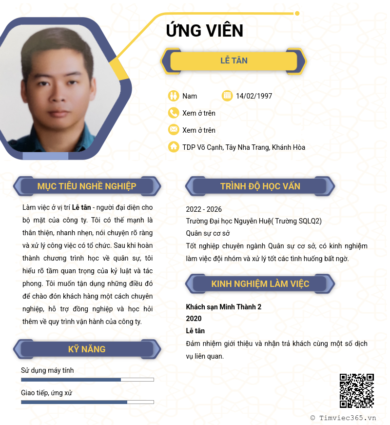 CV ứng viên