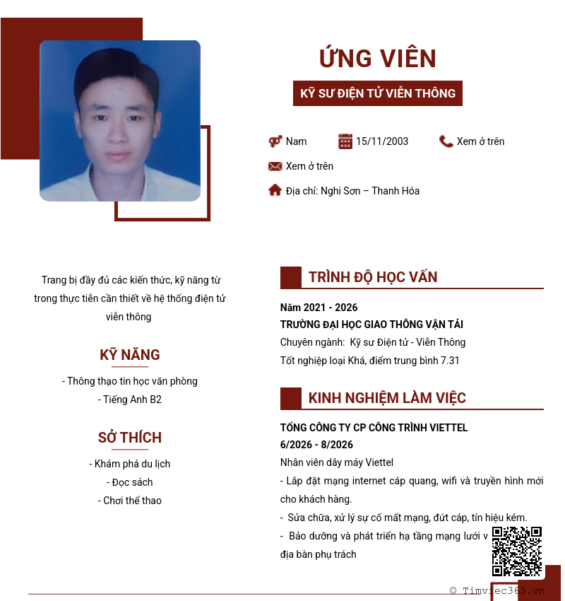CV ứng viên