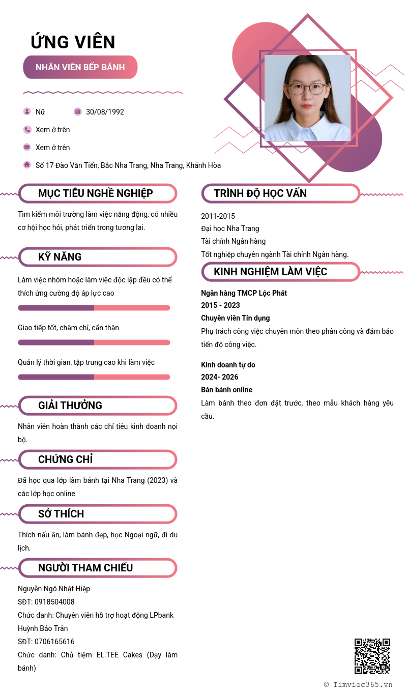 CV ứng viên