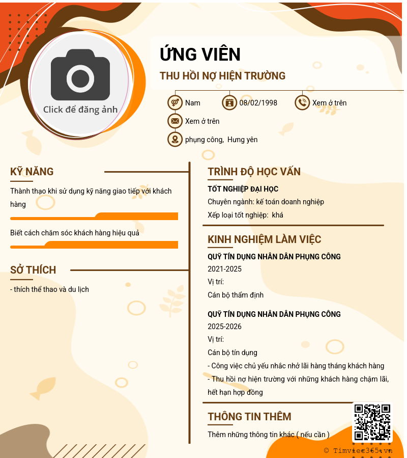 CV ứng viên