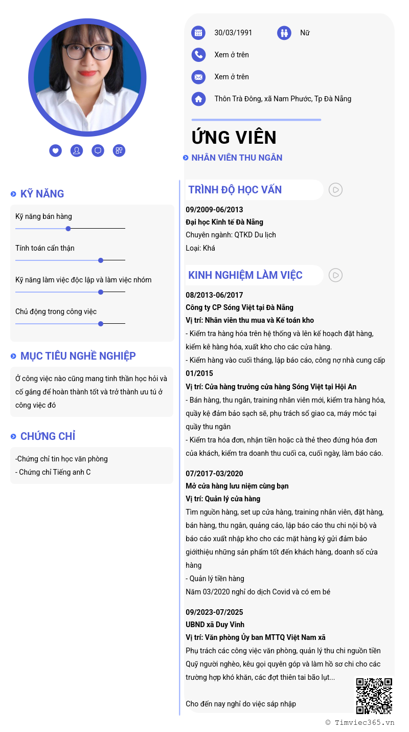 CV ứng viên
