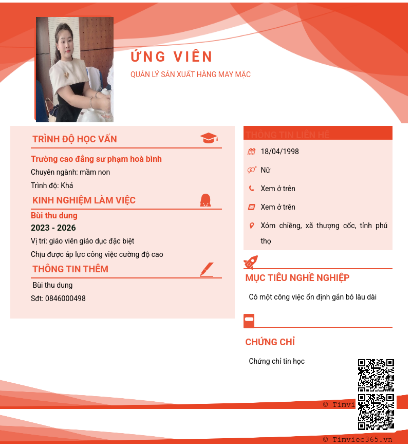 CV ứng viên