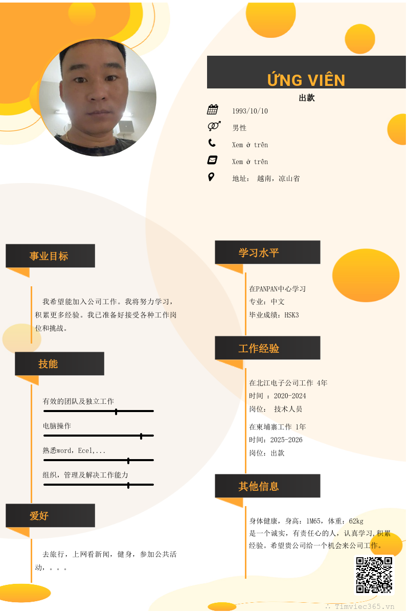 CV ứng viên