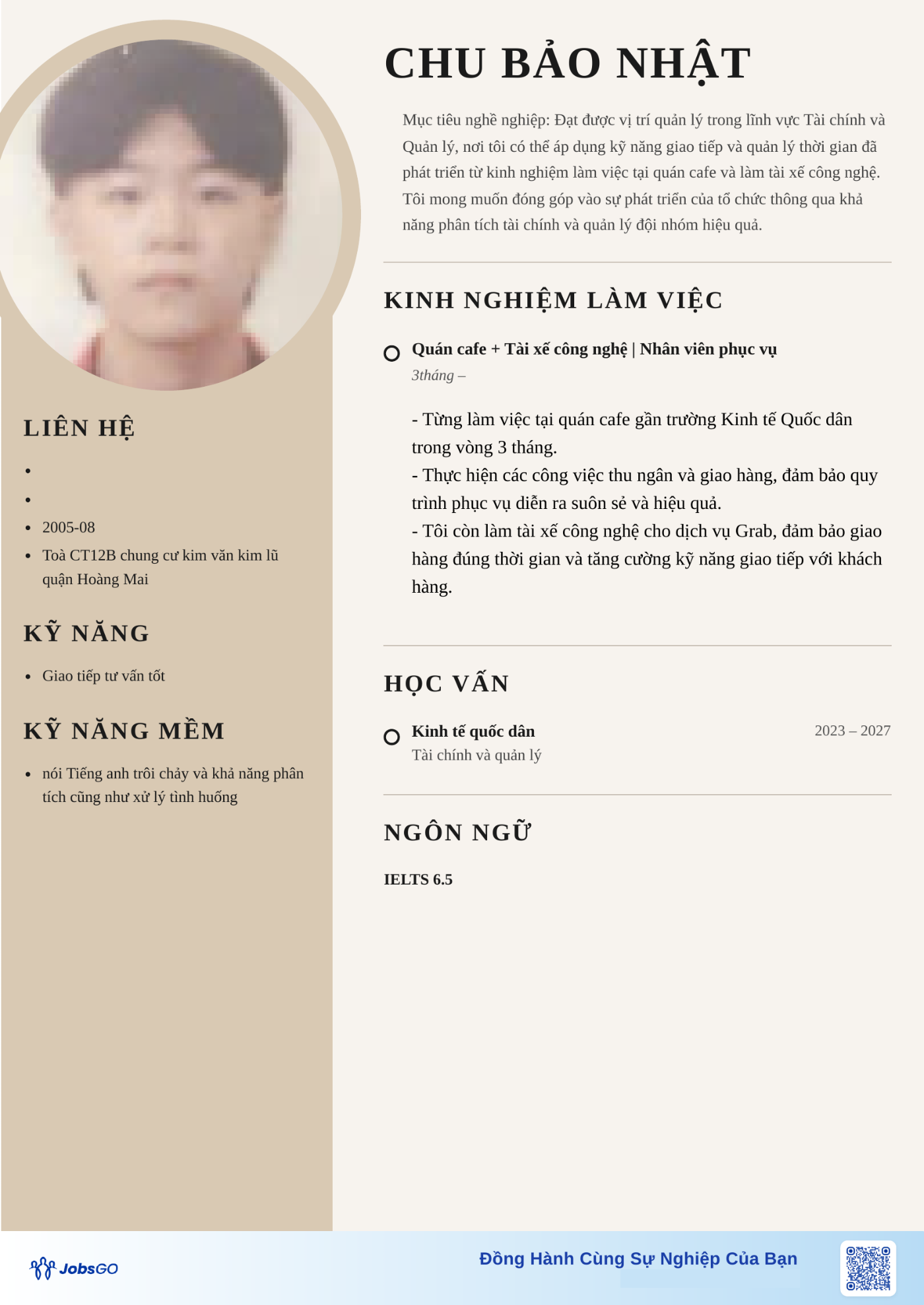 CV ứng viên
