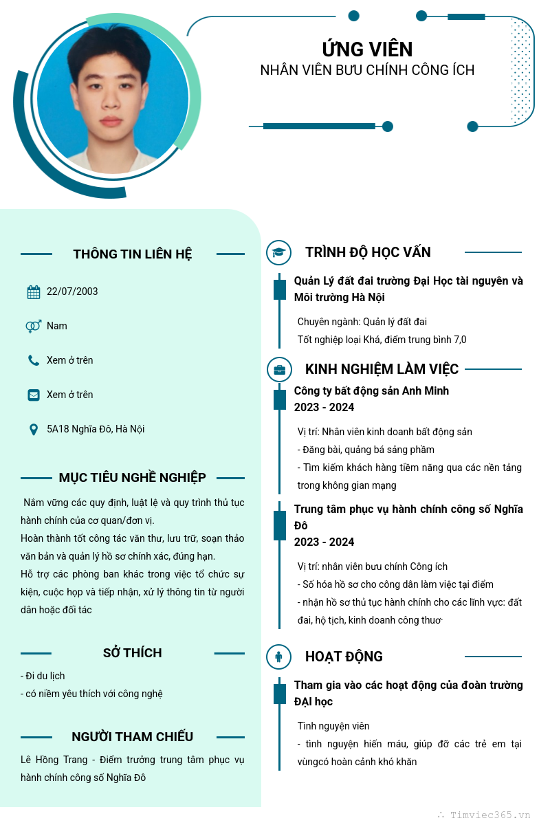 CV ứng viên