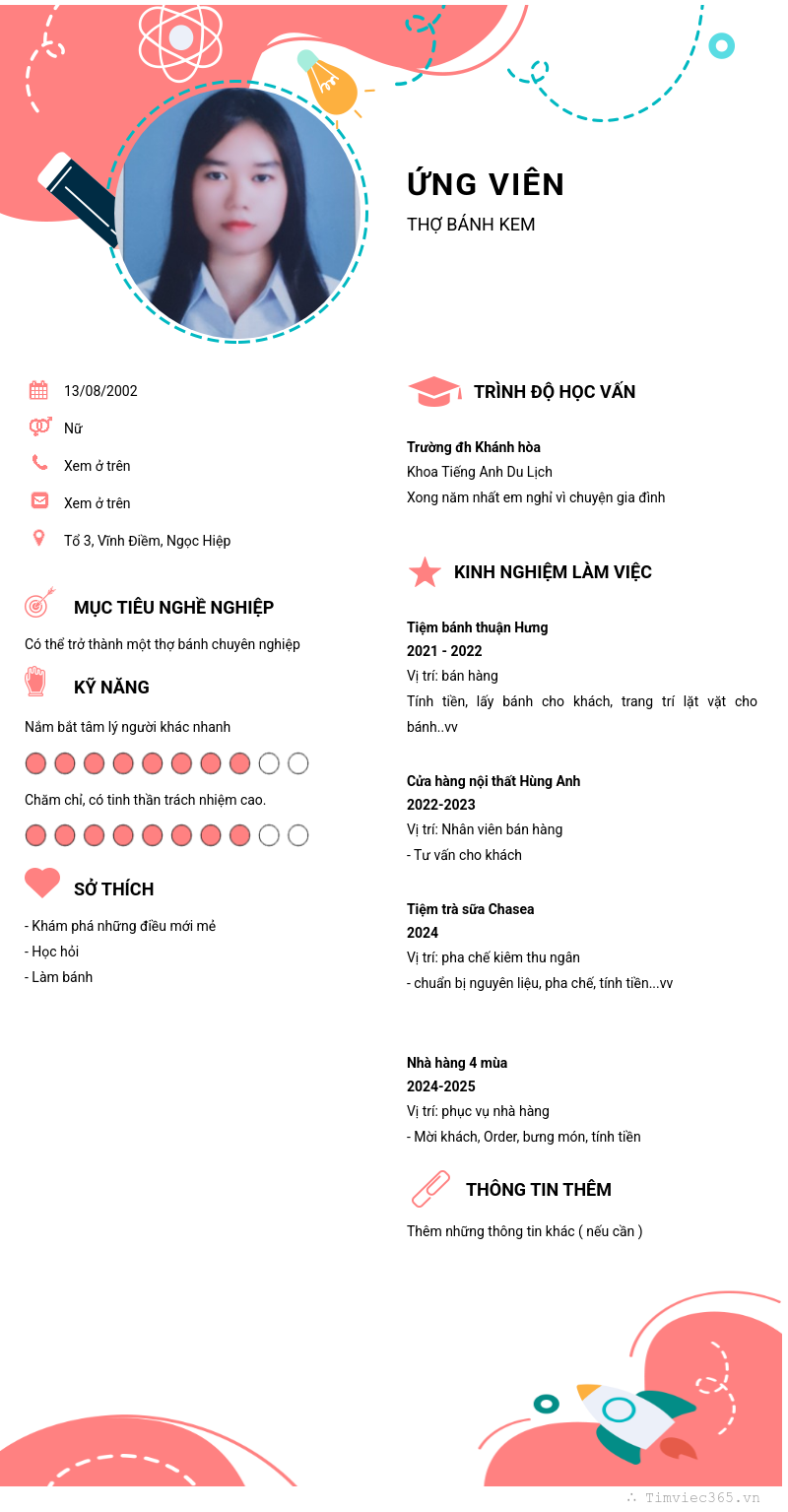 CV ứng viên