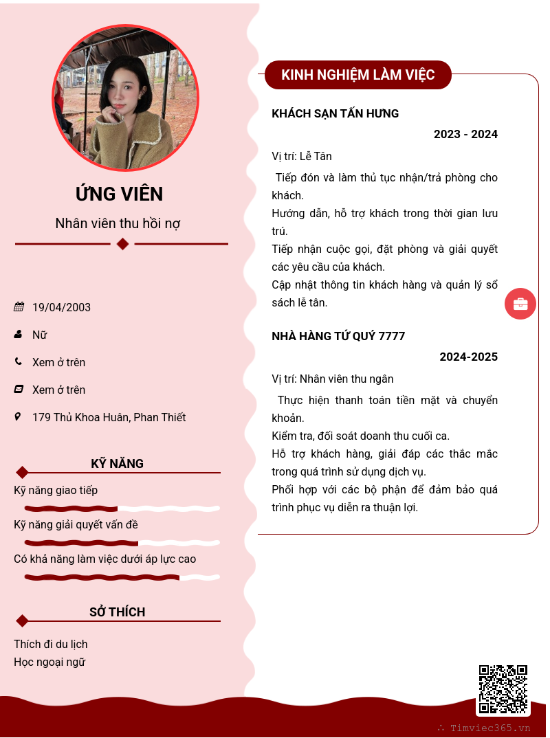 CV ứng viên