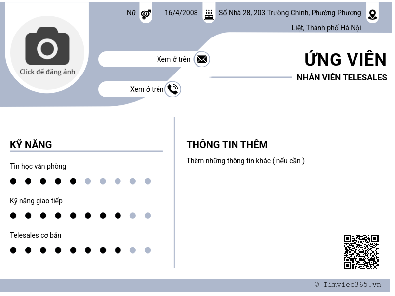 CV ứng viên