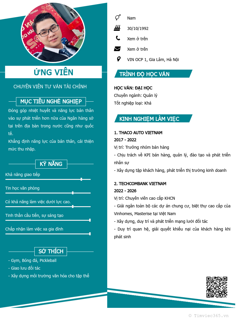 CV ứng viên