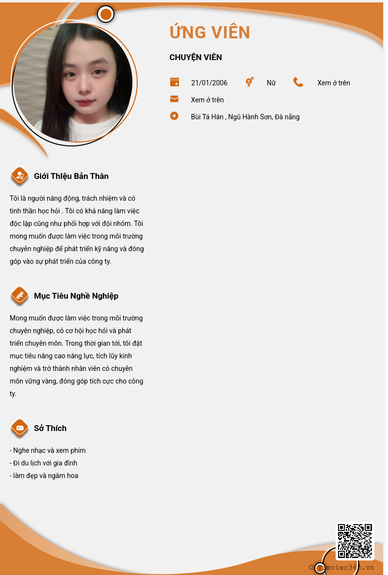 CV ứng viên