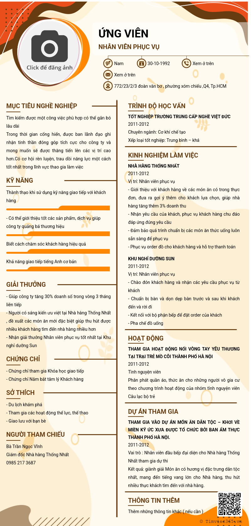 CV ứng viên