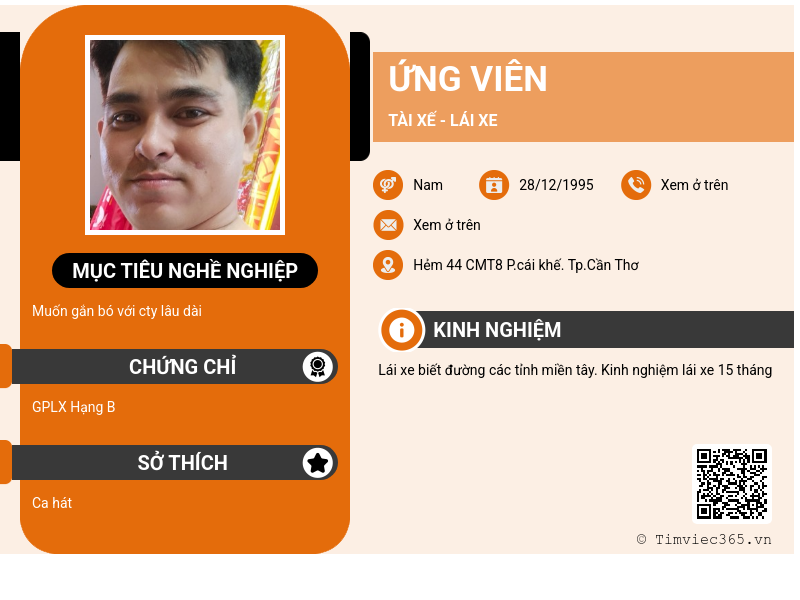 CV ứng viên