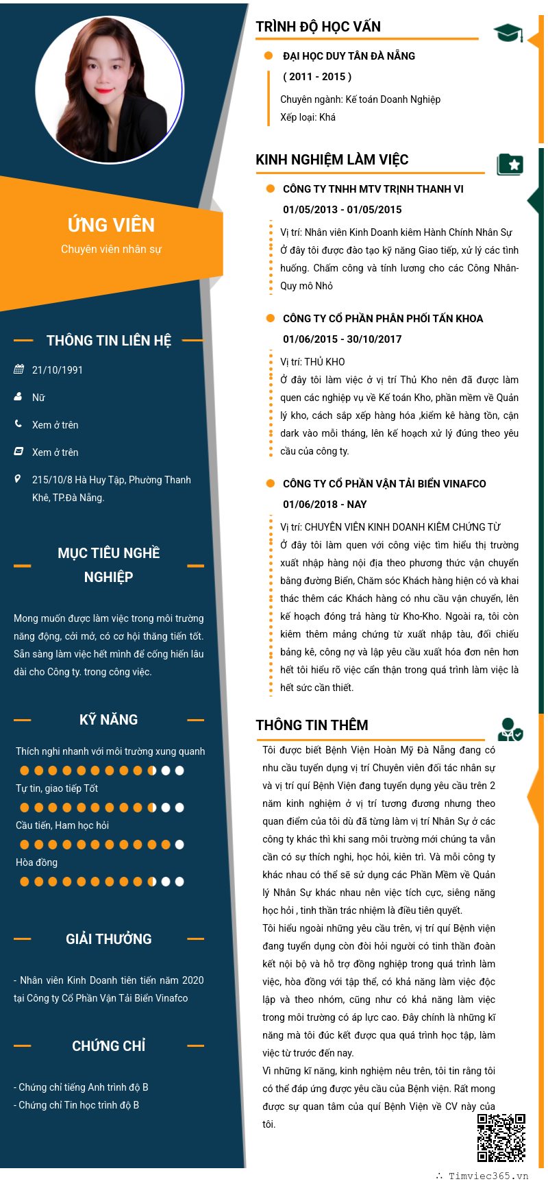 CV ứng viên