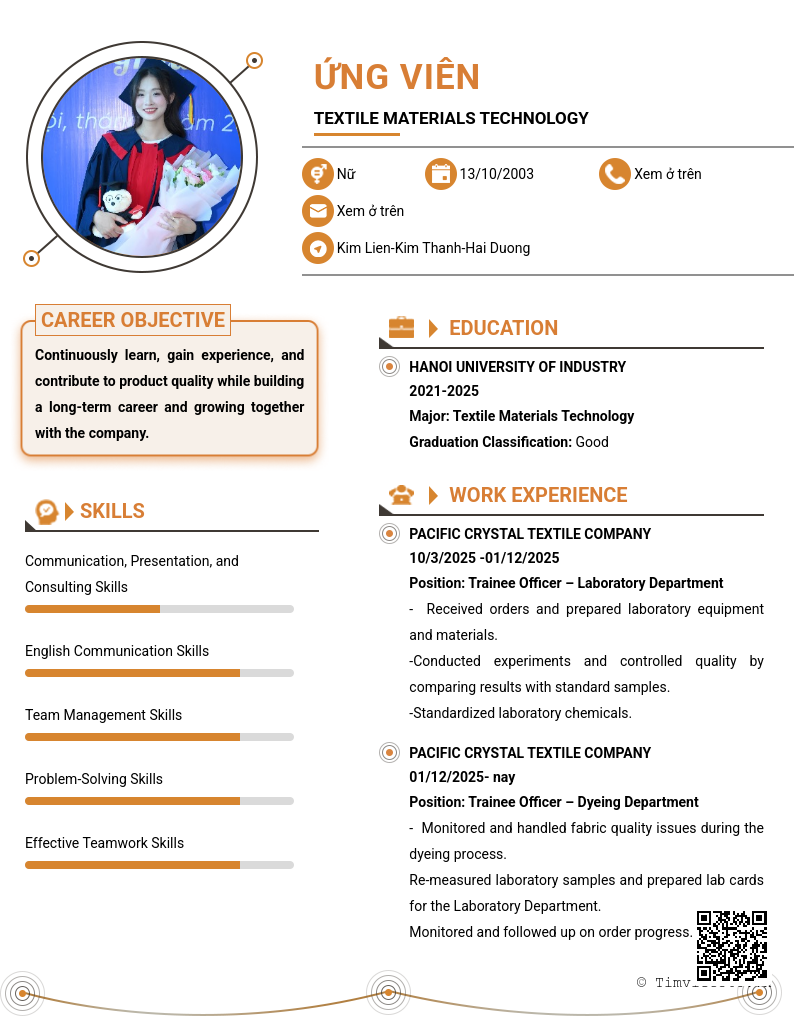 CV ứng viên