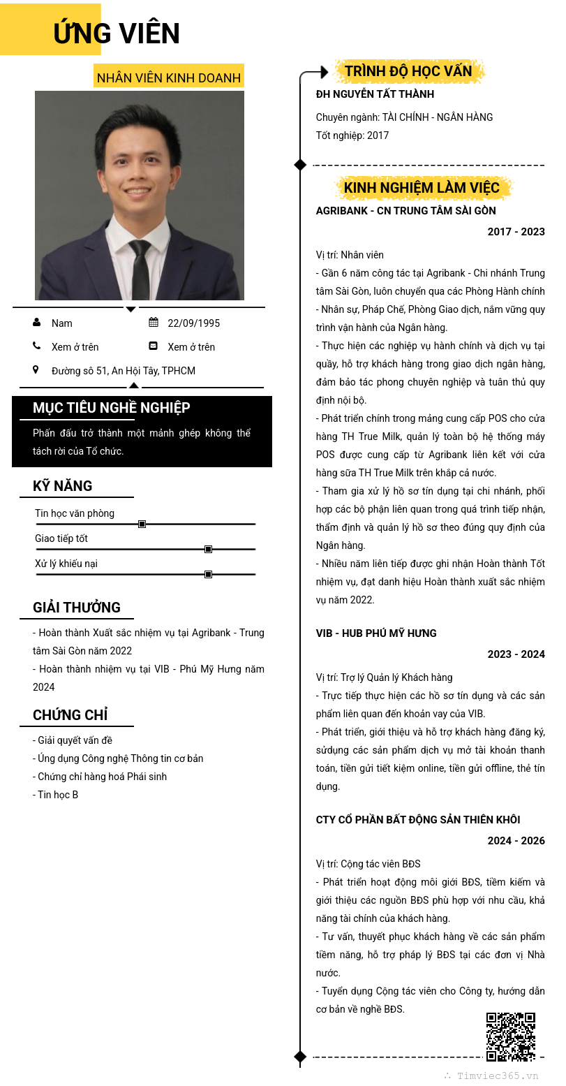 CV ứng viên
