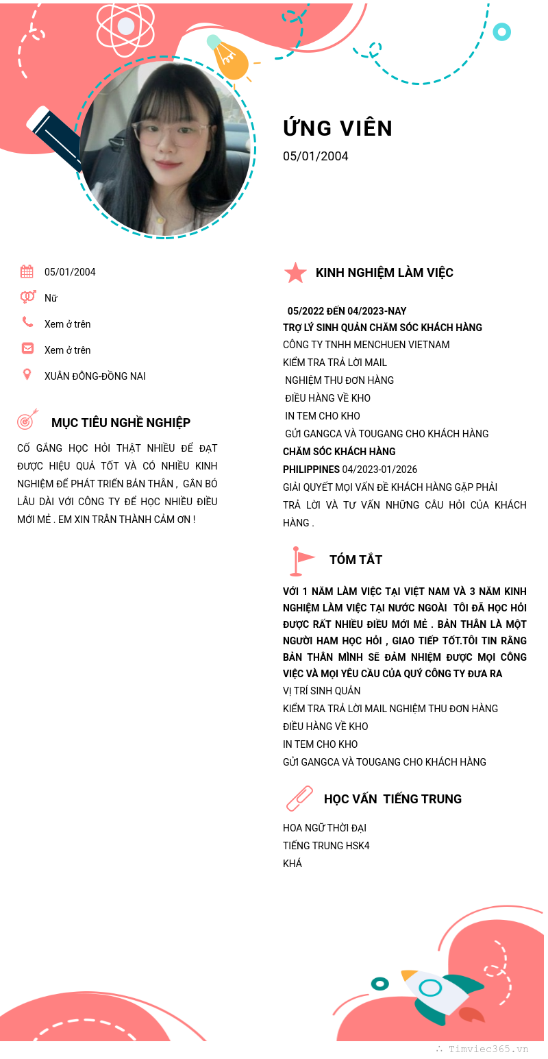 CV ứng viên